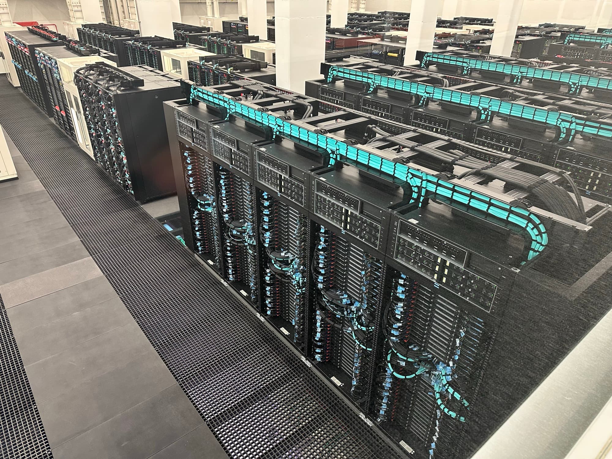 Racks del supercomputador MareNostrum 5 en el BSC